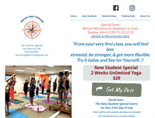 Tablet Screenshot of bikramyogafalmouth.com